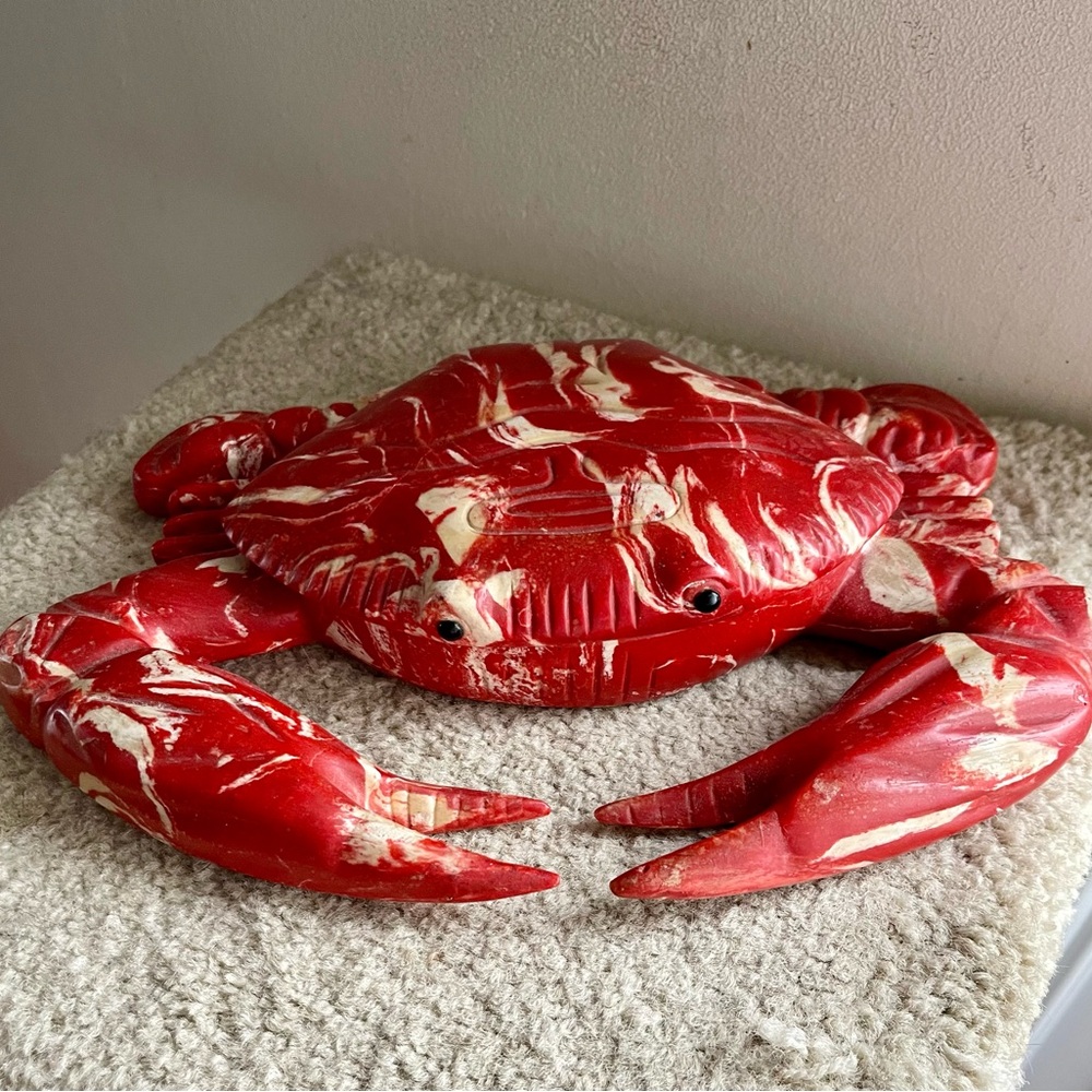 Home decor big red crab